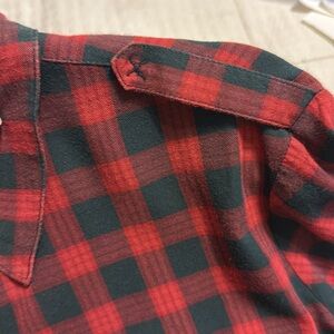 Sanctuary Red and Black Checkered Top